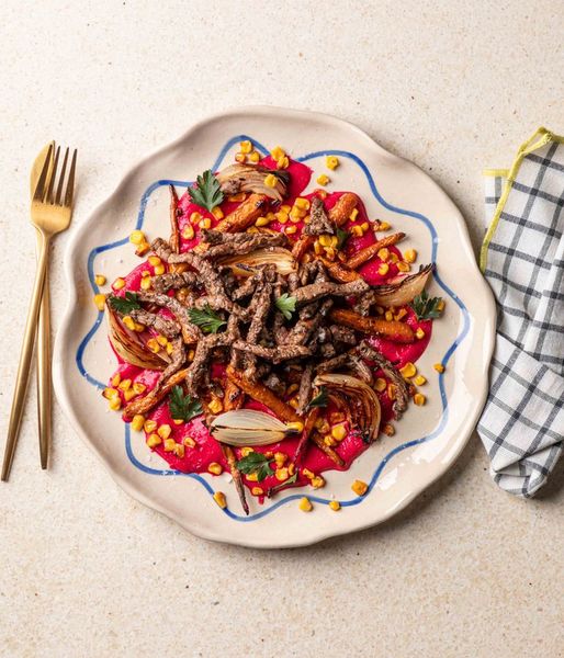 Photo of Silky Ruby Beetroot & Beef Strips