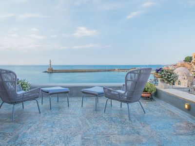 Penthouse Suite with Spa Bath, Terrace & Sea View