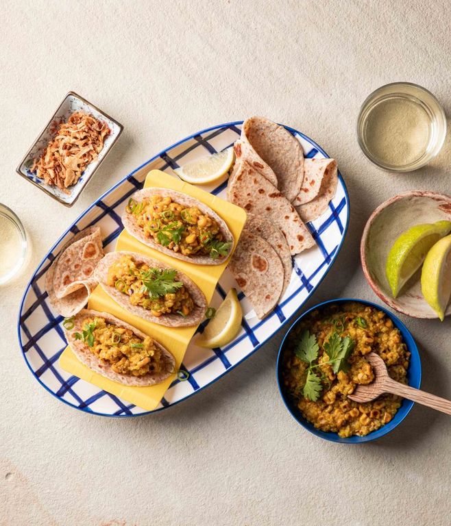 Photo of Vegetarian Creamed Corn Rotis