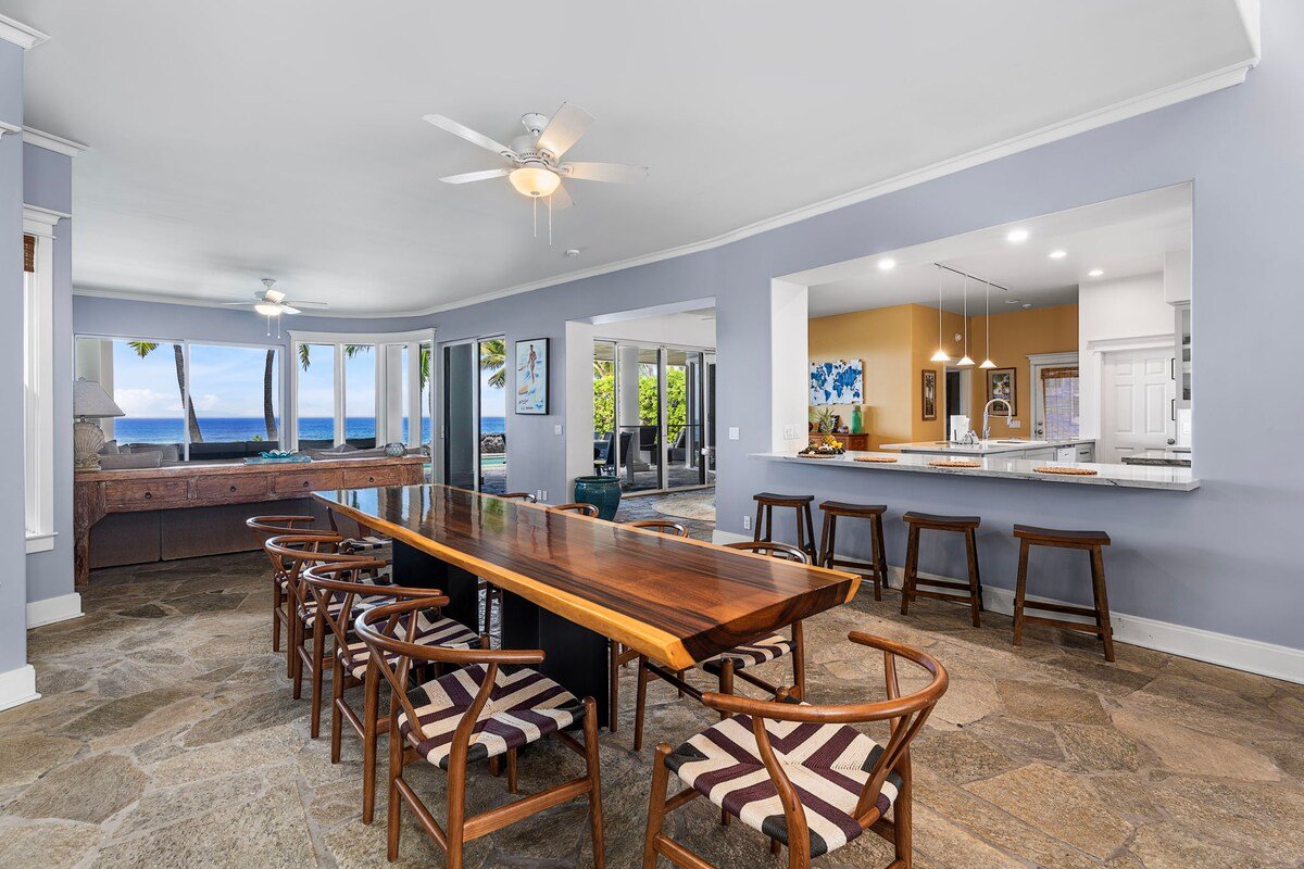 Kona Blue: Beachfront w/ Private Pool, AC & Views gallery image 5