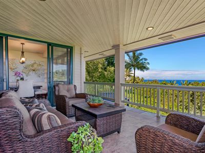 Family house near Hanalei with ocean views