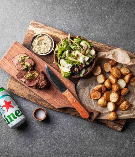 Photo of Heineken’s Steak & Parsley Butter