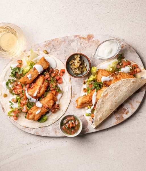 Photo of Golden Battered Hake Tortillas
