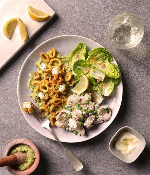 Photo of Haute Cabrière Curry-Dusted Calamari