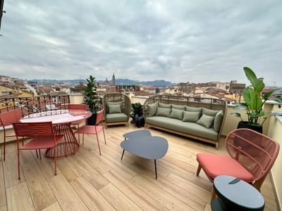 Acciaiuoli Penthouse Florence Terrace View