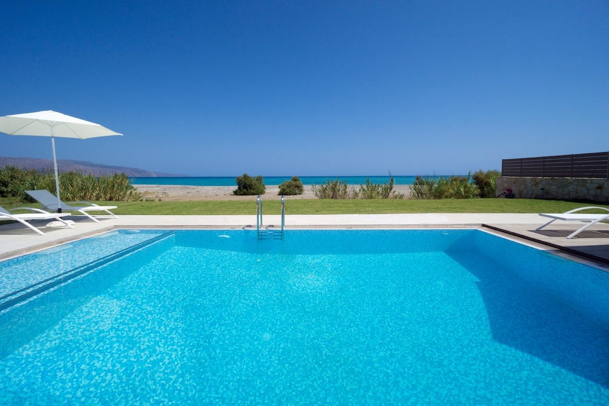 Beachfront Villa Tavronitis, 8 BD, 2 private pools gallery image 3
