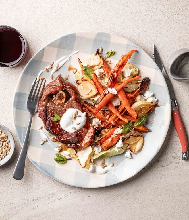 Photo of Lamb Chop & Roast Veg