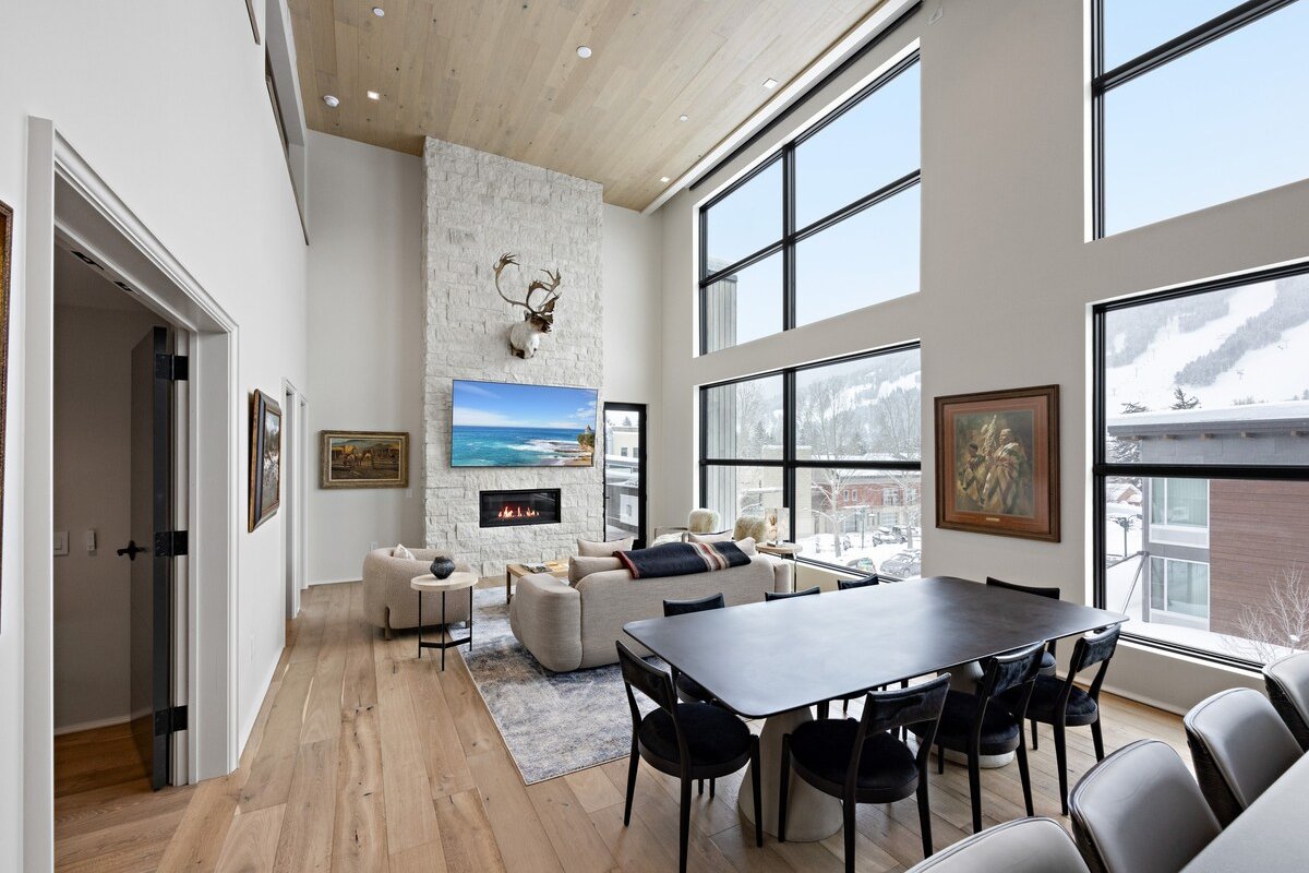 Festive Getaway | Hot Tub + Fireplace Views gallery image 4