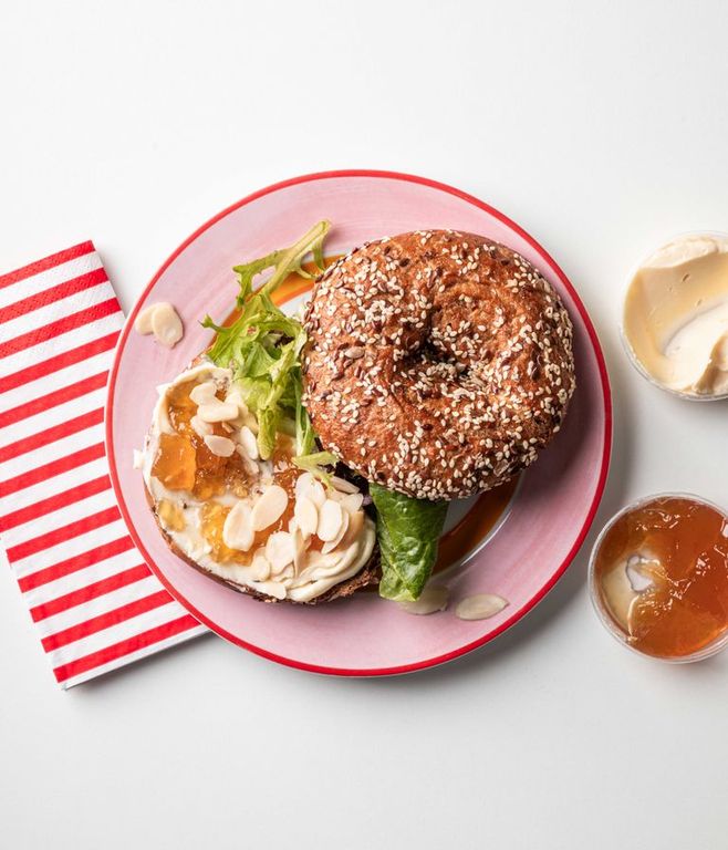 Photo of Marmalade & Cream Cheese Bagel