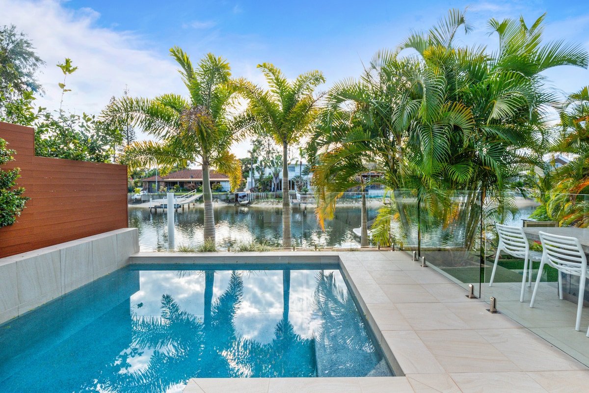 Exclusive waterfront oasis w/private beach & pool gallery image 2